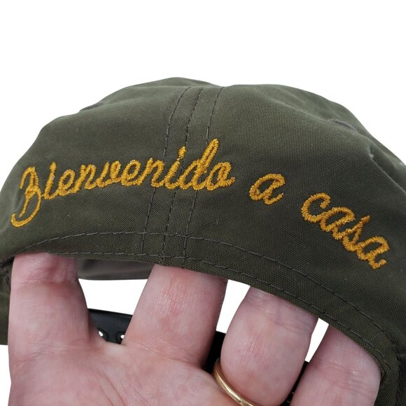Carhartt Cabin Hat Richardson Green Yellow Bienvenido a casa Snapback Adjustable - Picture 6 of 10
